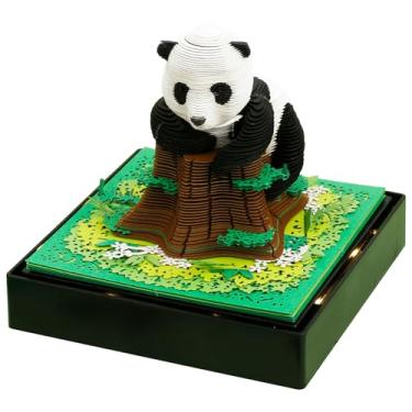 Imagem de Calendário 2025, calendário 3D, modelo 2025, com papel artesanal, escultura, calendário 3D, design criativo, calendário 3D com função de notas adesivas para decoração de mesa