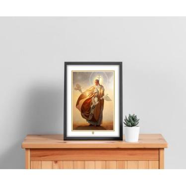 Imagem de Quadro Com Moldura Papa São João Paulo II Brilho - Core Decore, G