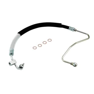 Imagem de RABROPAR Conjunto de mangueira de tubo de pressão de direção hidráulica compatível com Chevrolet Avalanche Silverado 1500 2500 3500, compatível com GMC Sierra Yukon 1500 2500, substitui #15295837