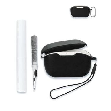 Imagem de Capa para JBL Wave Buds 2 | Fones de ouvido com cancelamento de ruído sem fio verdadeiro, protetor de silicone macio, portátil, resistente a arranhões, com 2 unidades de protetor de tela, kit de