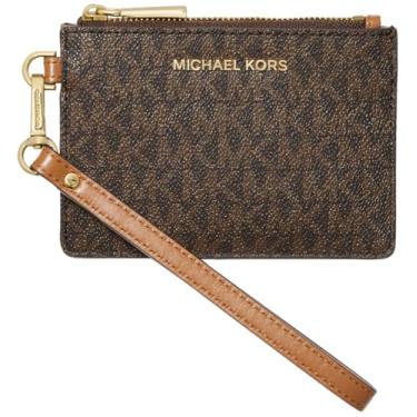 Imagem de Michael Kors Bolsa pequena para moedas Mercer, Marrom, One Size, Bolsa pequena para moedas Jet Set