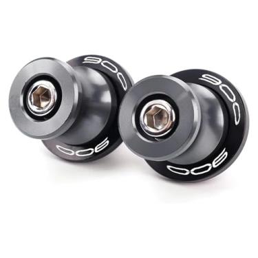 Imagem de BYYINGSUS Parafusos de suporte M8 de alumínio bobinas deslizantes acessórios de motocicleta compatíveis com Z650 Z800 Z900 2017-2024 (cinza-900)