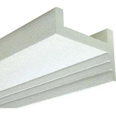 Imagem de Moldura Isopor Sanca Para Led Kit 2 4 6 8 10 Metros Spot Roda Teto Forro 3 Degrau 5cm (10 metros)