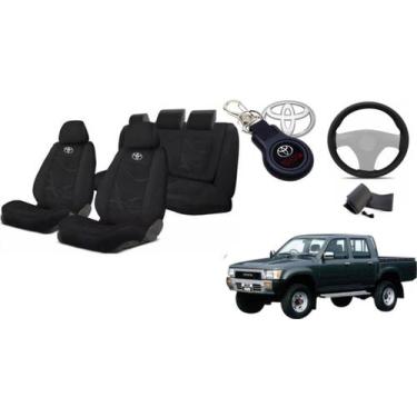 Imagem de Kit Personalizado de Tecido Hilux 1991-03 + Volante + Chaveiro - Iron 