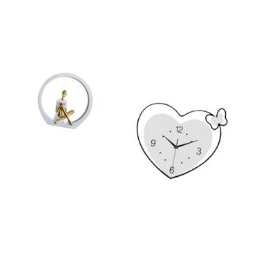 Imagem de Fenteer Estatueta de em Formato de Coração, Estátua Feminina, Centro de Mesa, Quarto, Leitores, Presente, Estante, Escultura Abstrata de Fazenda, Decor