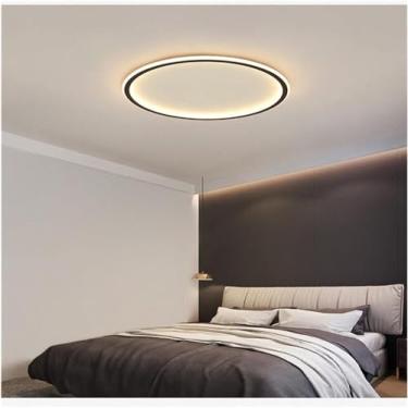 Imagem de Lustre de cristal, lustres de LED, luz de teto de LED compatível com sala de estar, quarto, casa, preto, branco, retangular, moderno, minimalista, estilo, design, luminária de teto embutida