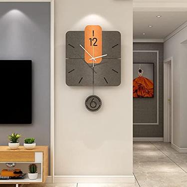 Imagem de ZYHSIJOBAS Decoração de parede de metal para casa, relógio de parede para decoração de sala de estar, relógio de parede decorativo para decoração de sala de estar, relógios de parede de metal modernos