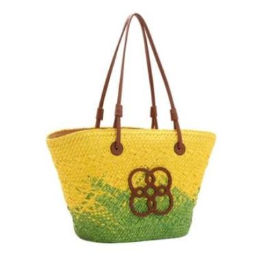 Imagem de Bolsa de Praia Chenson Sacola Palha Grande Feminina-Feminino