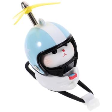 Imagem de PRETYZOOM Sino De Bicicleta Gato Com Hélice Leve, Capacete, Hamster Fofo, Buzina Bicicleta, Decoração Painel Para Carro, Motocicleta, Sinos Anel