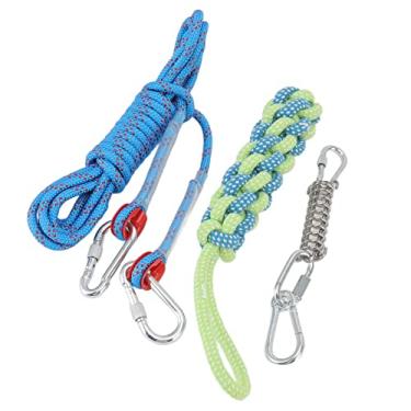 Imagem de YOUTHINK Corda de Cachorro Com Poste de Mola Brinquedo Interativo de Corda de Cachorro Com Poste de Mola, de Aço Inoxidável, Equipamento de Exercício Muscular Ao Ar Livre para Cães de Médio a Grande