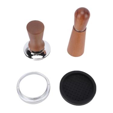 Imagem de RiToEasysports Cabo de Madeira para Calcadeira de café de 58 Mm Com Anel de Dosagem Magnético e Agitador Perfeito para Usuários de Máquinas de café Expresso