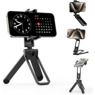 Imagem de ULANZI MA26 Tripé Dobrável para Celular - Tripé Vlog de Vídeo para Celular Bolso Alça Alumínio Smartphone Suporte de Mesa 2 Sapatos Frios Tamanho Pequeno Tudo em Um Leve e Portátil Bastão para iPhone