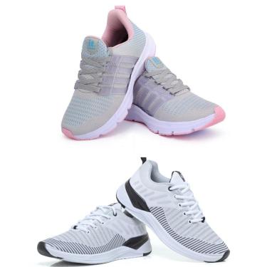 Imagem de Tênis Feminino Esportivo Caminhada Academia Corrida Kit