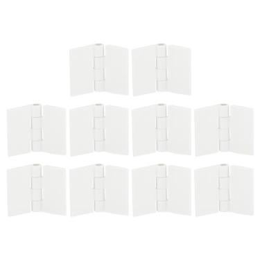 Imagem de 12 dobradiças de acrílico, 1 mini dobradiça dobrável de 3,5 cm, dobradiças de piano espessas para caixa de artesanato, branco