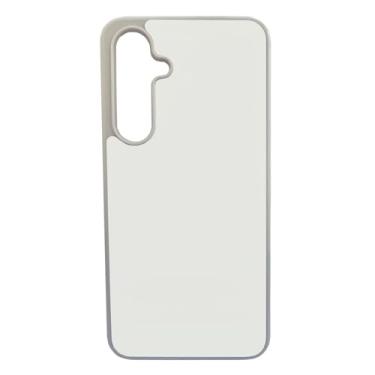Imagem de JUSTRY Capa de telefone em branco sublimação 5 peças para Samsung Galaxy S24 FE, fácil de sublimar DIY 2 em 1 2D capa de borracha macia imprimível por transferência de calor capa de telefone +