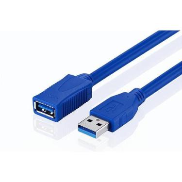Imagem de Cabo Extensão USB 3.0 Azul SuperSpeed - 50 cm - Penton