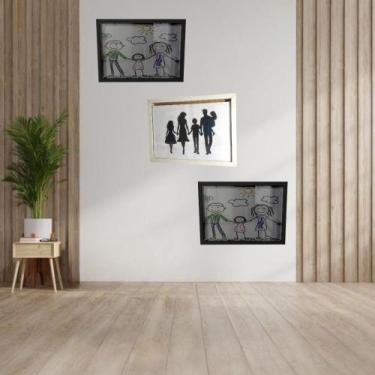 Imagem de Kit 3 Quadros Decorativos Modernos  Decoração para Sala, Quarto e Escr