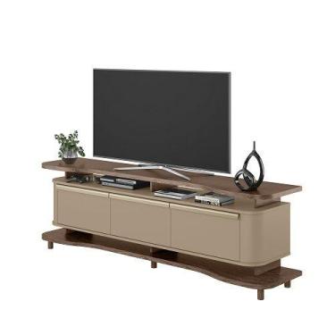 Imagem de Rack Guarapari Carvalho/Fendi - Bechara Móveis