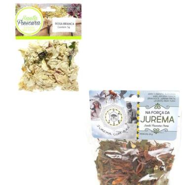 Imagem de Banho Rosa Branca Atrativo Amor Atração Proteção Espiritual Ervas da J