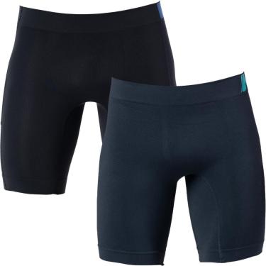 Imagem de Kit Com 2 Bermudas Térmica Esportiva Anti Assaduras Sem Costura Adulto-Masculino
