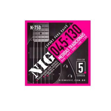 Imagem de Encordoamento Contrabaixo. 045- .130 - 5 Cordas Nig - Escala Longa N750 [f108]