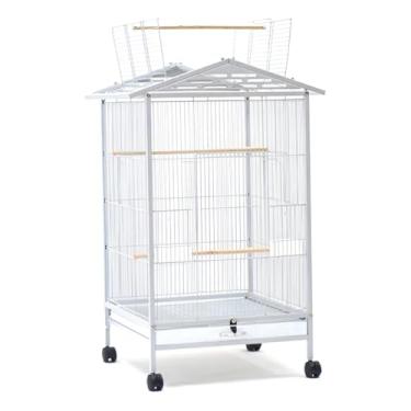 Imagem de Gaiola de Ferro Portátil com Rodas 360º | Estrutura Leve, Dobrável, Anticorrosiva e com Bandeja Deslizante para Calopsitas | Periquitos e Aves Pequenas (Branco)