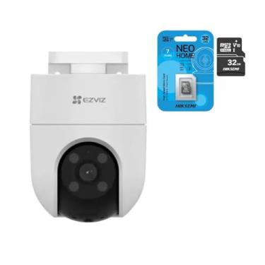 Imagem de Kit Câmera Wi-Fi Externa 1080p com Visão Noturna H8c + Cartão MicroSD 32GB