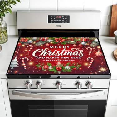 Imagem de Coleção encantadora de tapetes de proteção de fogão de Natal: eleve sua cozinha com designs temáticos festivos de férias, proteção contra o calor confiável e decoração sazonal alegre (MAI-G2411289)