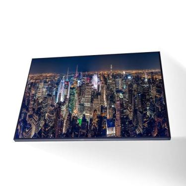 Imagem de Quadro Nova York Noturno Canvas Sem Vidro - Center Molduras, 40x30 Fil