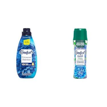 Imagem de Comfort Kit Cuidados, Amaciante Frescor Intenso 1L com Boom Cristais Frescor 275g