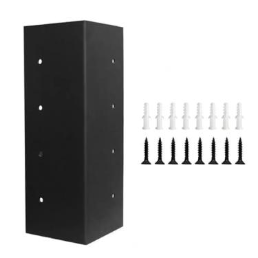 Imagem de Suporte de canto de cama elevado Suporte de canto revestido de ferro com parafusos suporte de canto em forma de L para canteiros de jardim de plantador de madeira (B)