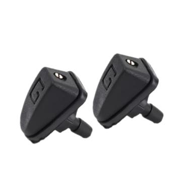 Imagem de Bocal de pulverização para lavador de para-brisa, 2 peças, bocal de limpador de para-brisa dianteiro para carro, lavadora, bocais de jato, tampa do bico do ventilador de água, ajuste de saída da