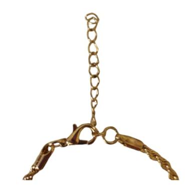 Imagem de Pulseira Tornozeleira Natureza do Amor Dourado