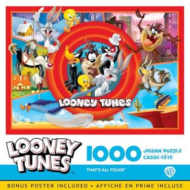 Imagem de MasterPieces 1000 Piece Jigsaw Puzzle for Adults and Families - Looney Tunes - That's All Folks - 19.25"x26.75"