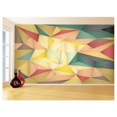 Imagem de Papel De Parede 3D Geométrico Formas Linhas Cor 3,5M Gmt133 - Você Dec