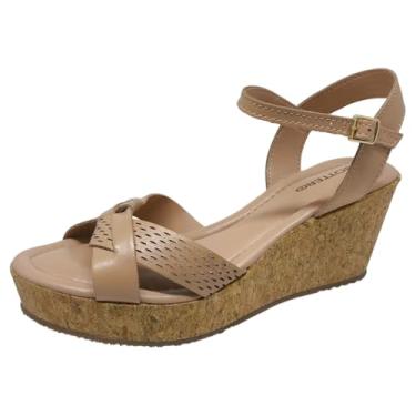 Imagem de Sandália Feminina Anabela Média Conforto Casual Bottero