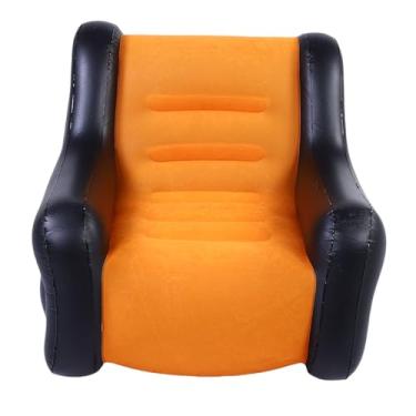 Imagem de Diydeg Cadeira Inflável, sofá Inflável único PVC Reunindo sofá Cadeira Com Apoio de Braço para Uso Interno e Externo Viagens de Acampamento, Piqueniques,