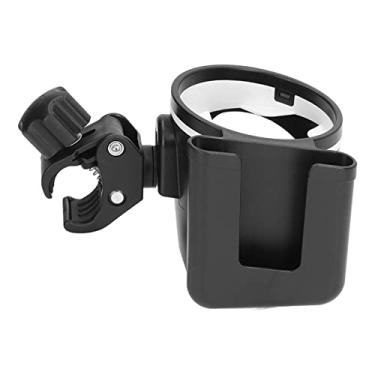 Imagem de Ainoli carrinho de bebê suporte de copo evitar escorregar ajustável 360 graus rotação universal 2 em 1 carrinho bebida rack com clipe