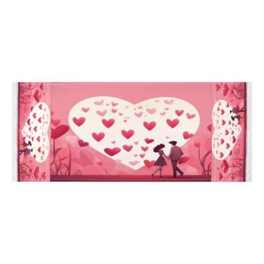 Imagem de Wassud Casal de árvore de coração (2) capas de lavadora e secadora, protetor de lavadora com sacos de armazenamento, capa de geladeira à prova de poeira com bolsos para lavanderia doméstica, cozinha