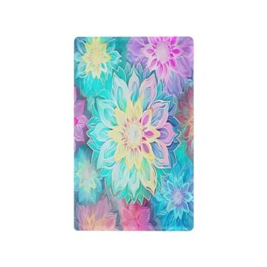 Imagem de Wassud Placa de cobertura para interruptor de luz, 1 capa de tomada em branco, placa de parede, mandala colorida, decoração de casa, sala de estar, quarto, decoração