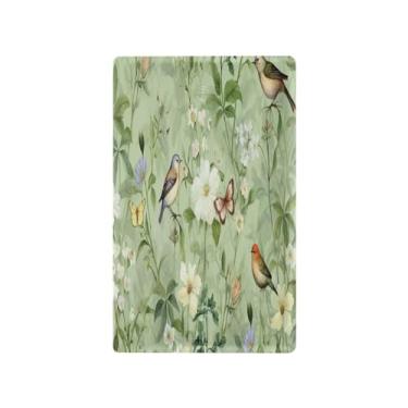 Imagem de Wassud Placa de cobertura de interruptor de luz de flores e pássaros, 1 capa de tomada em branco placa de parede decorativa decoração de casa sala de estar quarto