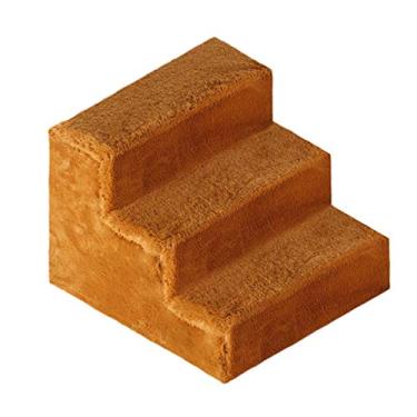 Imagem de Escadas Práticas para Pets Três Degraus Escada Antiderrapante Estável Cães e Gatos Móveis Fácil de Instalar Capa Removível Macia Confortável Acesso a Sofás Camas