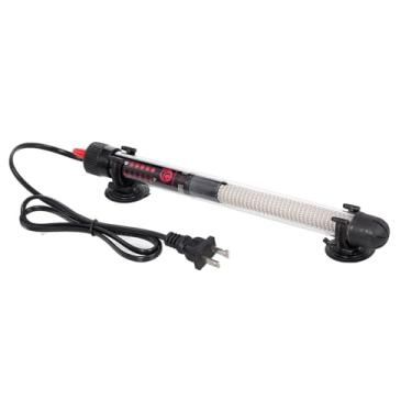 Imagem de Aquecedor de Aquário Submersível com Termostato Automático Água para Tanque Peixes Temperatura Ajustável e Ventosas Aquários Doce Salgada
