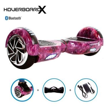 Imagem de Hoverboard Adulto Som Bluetooth Led Scooter Aurora Lilás - HoverboardX