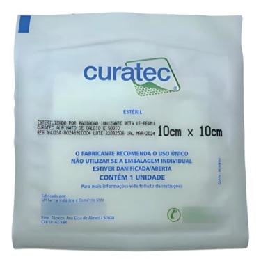 Imagem de Curativo Alginato de Cálcio e Sódio 10 x10 Curatec 01 Unidade