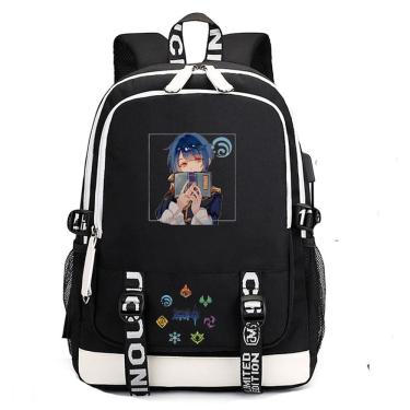 Imagem de Mochila escolar Genshins Impactss Anime para crianças