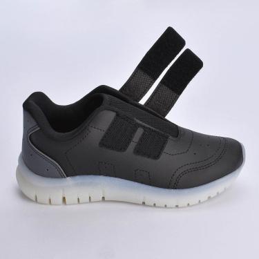 Imagem de Tênis Kidy Light Fun Preto Grafite Amarelo Neon