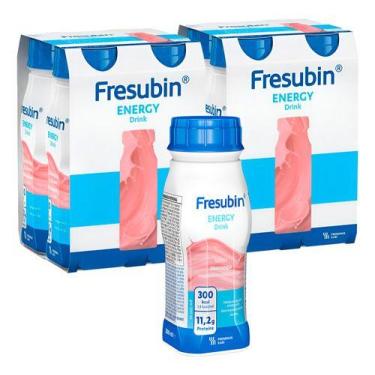 Imagem de Fresubin Energy Drink 200ml - Morango - Kit Com 8 - FRESENIUS