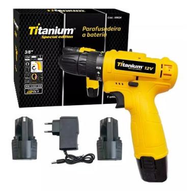 Imagem de Parafusadeira 3,8 12V Sem Impacto 30Nm com 2 Baterias 1.2Ah  Titanium 