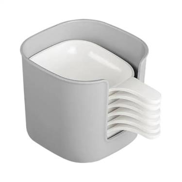 Imagem de GTIANHE-TAN Suporte de cozinha para molho de molho com alças bandeja de tempero portátil para piquenique família (4 conjuntos)